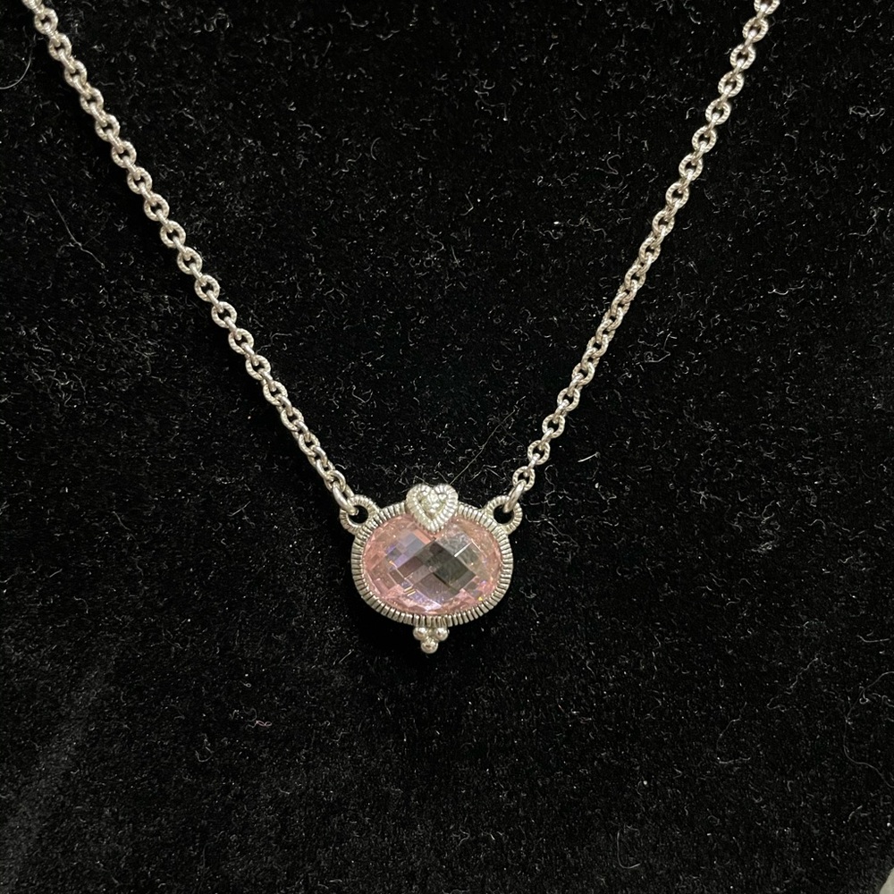 Judith Ripka Pink Stone Necklace